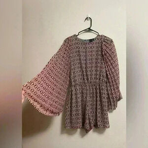 Fire Los Angeles -‎ Women’s Geometric Patterned Romper - Size S